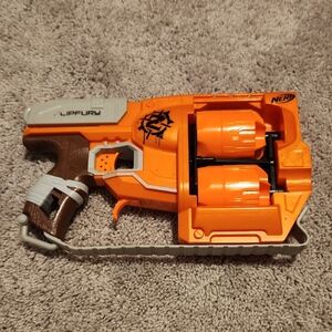 Nerf Orange and Gray Toy Blaster